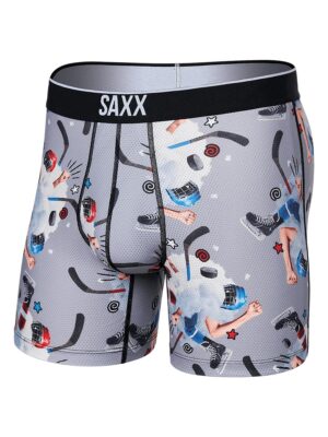 Boxer SAXX Volt SXBB29 TOG texture maille imprimé hockey